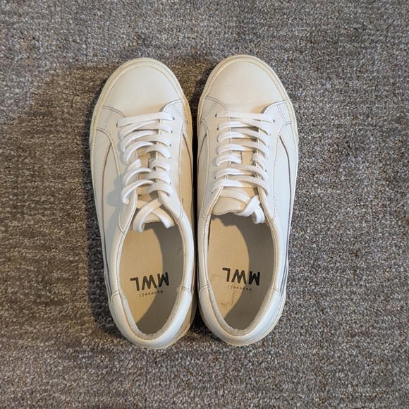 Madewell MWL Sidewalk Low-Top White Sneakers - Picture 6 of 13